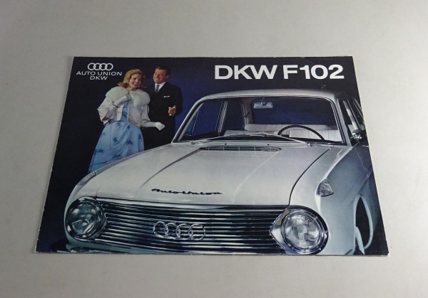 Prospektposter / Prospekt Auto Union - DKW F102 Stand 1960er