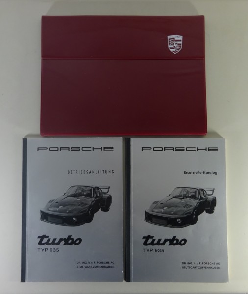 Bordmappe + Betriebsanleitung & Teilekatalog Porsche 935 Turbo Stand 03/1977