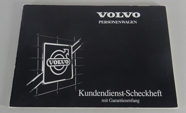 Scheckheft / Serviceheft blanko Volvo 740 / 240 / 340 / 360 Stand 01/1985