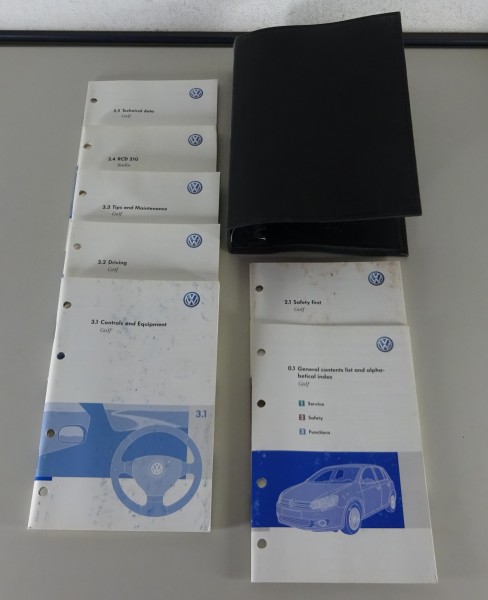 Owner's Manual / Handbook + Wallet VW Golf VI / 6 Type 5K1 printed 11/2008