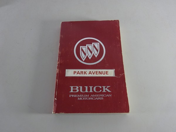 Owner´s Manual / Handbook Buick Park Avenue Stand 1991