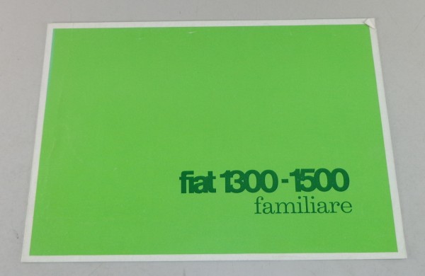 Prospekt / Brochure Fiat 1300 - 1500 familiare