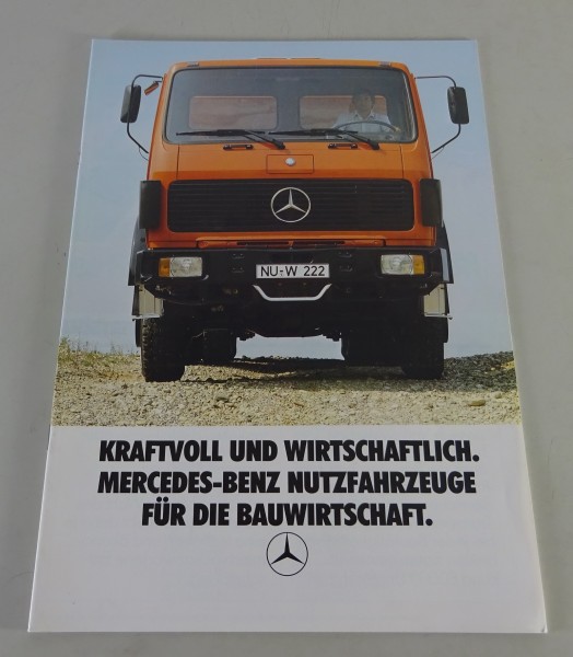 Prospekt / Broschüre Mercedes-Benz NG 80 Baustellenfahrzeuge Stand 09/1982
