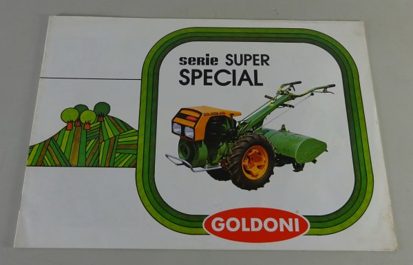 Prospekt / Broschüre Goldoni Einachsschlepper Serie Super Special Benzin, Diesel