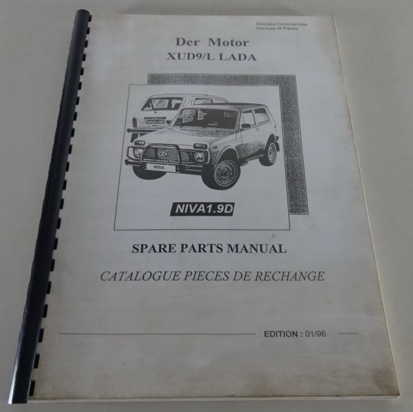 Teilekatalog / Ersatzteilliste Lada Niva 1,9 Ltr. Diesel Motor Stand 01/1996