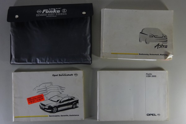 Bordmappe mit Betriebsanleitung Opel Astra G + Coupe Stand 10/2000
