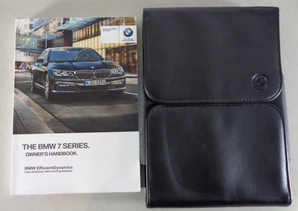 Owner's Manual + Wallet BMW 7-Series G11 / G12 730i/740i/etc. printed 10/2015