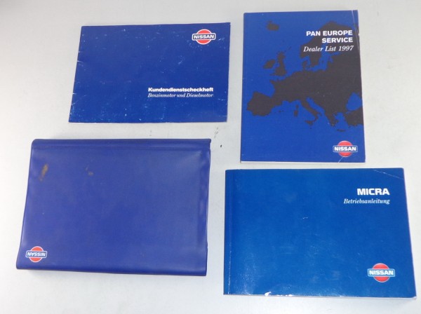 Bordmappe mit Betriebsanleitung Nissan Micra K11 Stand 1995