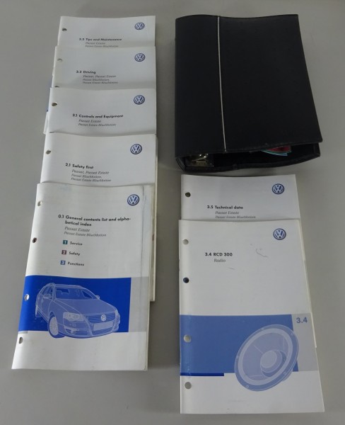 Owner's Manual / Handbook + Wallet VW Passat B6 Type 3C printed 11/2007