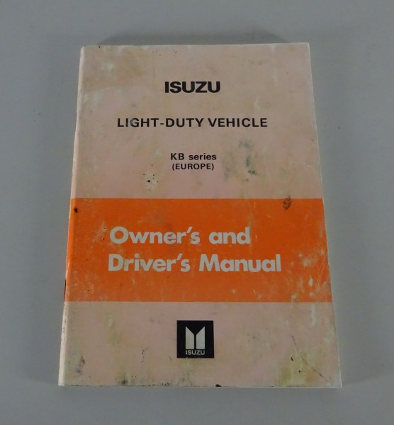 Owner's Manual / Handbook Isuzu Pick Up Faster (KB) from 01/1983