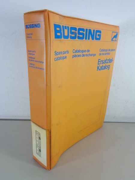 Teilekatalog / Ersatzteilliste Büssing Omnibus Typen VT, VG , VH, VM, VO 08/1971