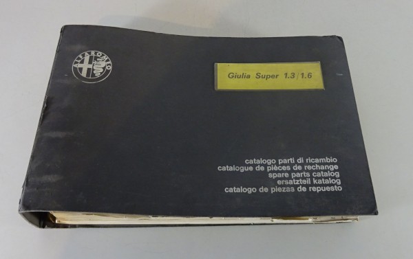 Teilekatalog Alfa Romeo Typ 105 Giulia Super 1.3 / 1.6 Stand 05/1973