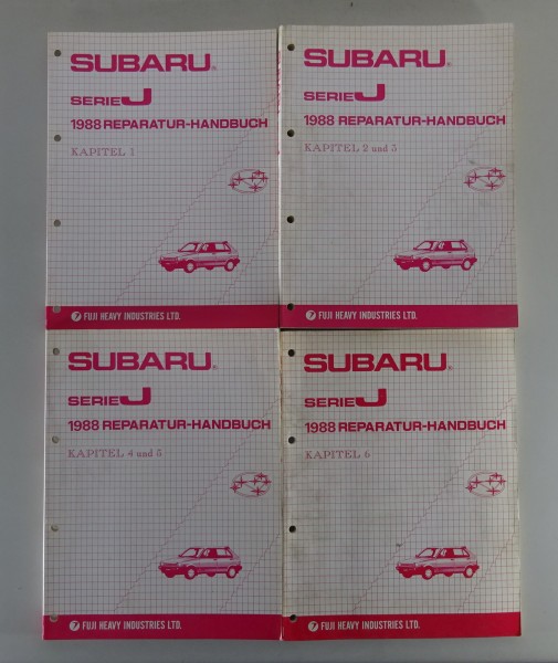 Werkstatthandbuch Subaru Justy Serie J 1000 / 1200 inkl. 4WD ab 1988