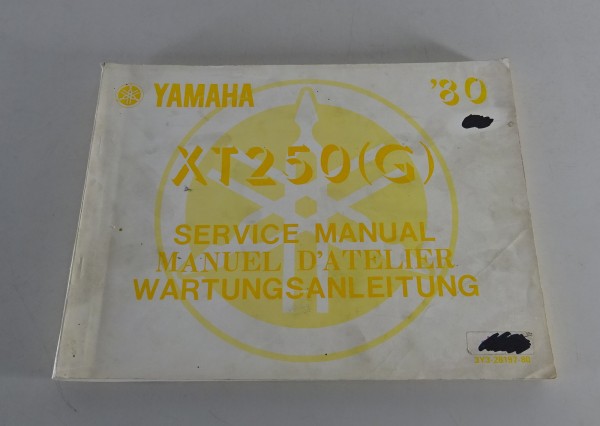 Werkstatthandbuch / Service Manual Yamaha XT 250 G Stand 04/1980