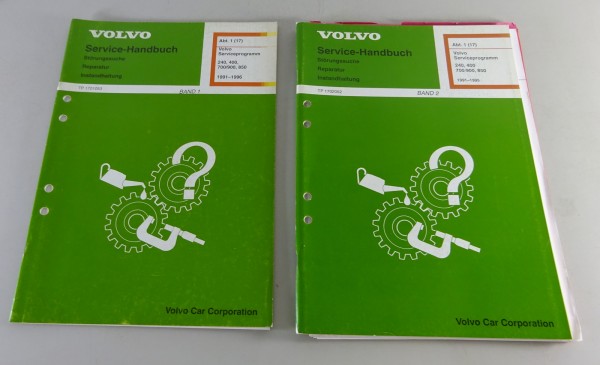 Werkstatthandbuch Volvo 240 400 700 900 850 Serviceprogramm Band 1+2 1991-1996