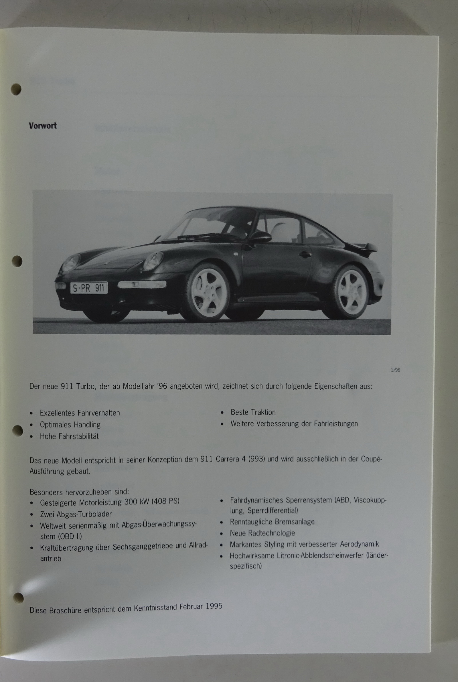 Werkstatthandbuch Service Info Porsche 911 Turbo Typ 993