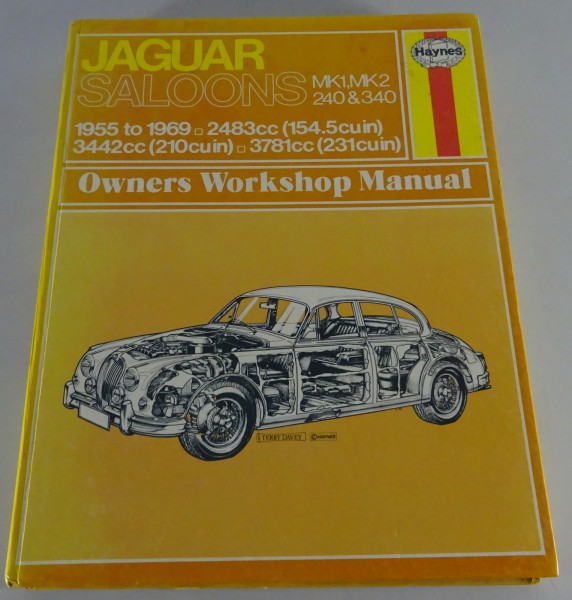 Reparaturanleitung Haynes Jaguar Saloons MK1/MK2 2.4L/3.4L/3.8L ENG MY 1955-1969