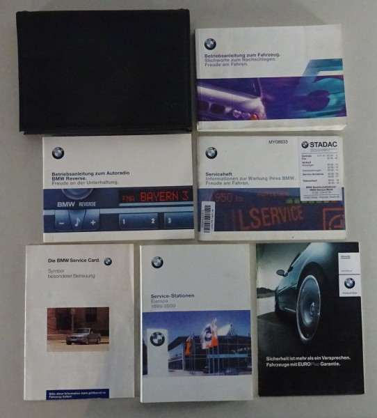 Bordmappe + Betriebsanleitung BMW 5er E39 520i 523i 528i 535i 540i...von 08/1999