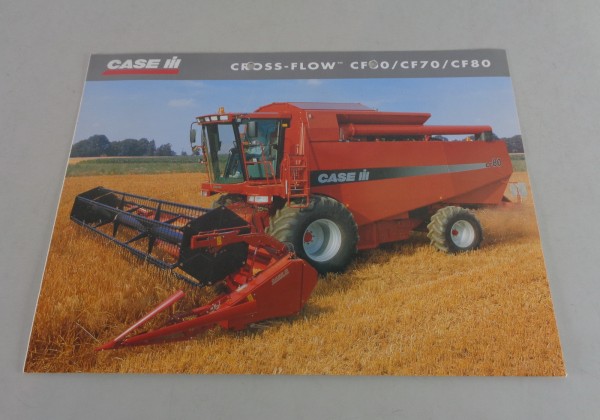 Prospekt / Broschüre Case IH Mähdrescher Cross-Flow CF60 - CF80 von 11/2000