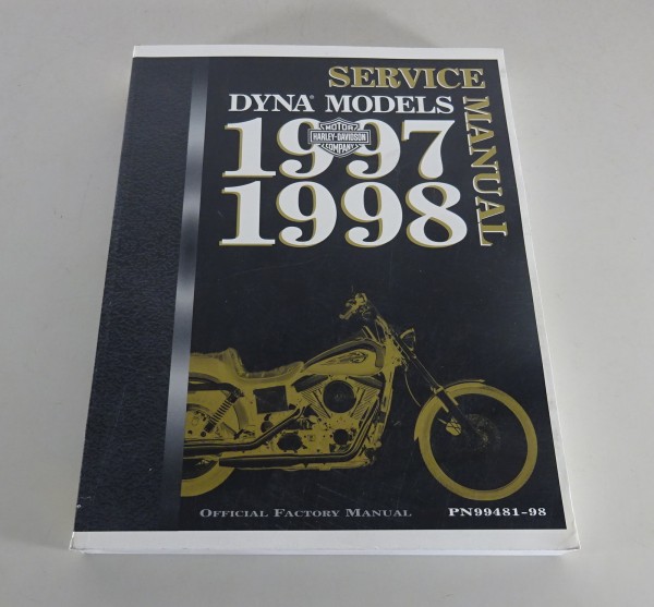 Workshop manual Harley Davidson Dyna Models 1997 / 1998 from 07/1997