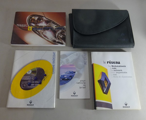 Wallet + Owners Manual / Handbook Renault Megane Cabriolet from 10/2002