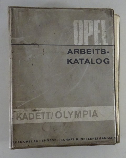 Werkstatthandbuch Richtzeiten Opel Kadett B / Olympia A Stand 08/1967