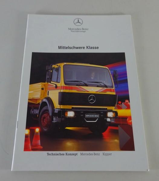 Prospekt Mercedes-Benz Mittelschwere Klasse / MK Kipper Stand 04/1992
