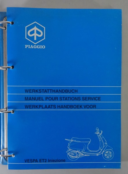 Werkstatthandbuch / Werkplaats Handboek Piaggio Vespa ET 2 Iniezione von 01/1998