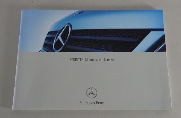 Maintenance Booklet Mercedes-Benz Sprinter 901 blank from 12/2002