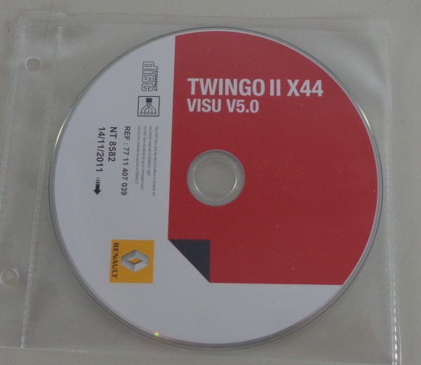 Elektrische Schaltpläne auf CD Renault Twingo X44 Modelljahr ab 11/2011