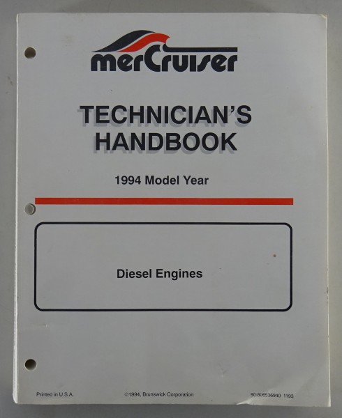 Werkstatthandbuch Mercury MerCruiser V-8 Diesel & In-Line Diesel Modelljahr 1994