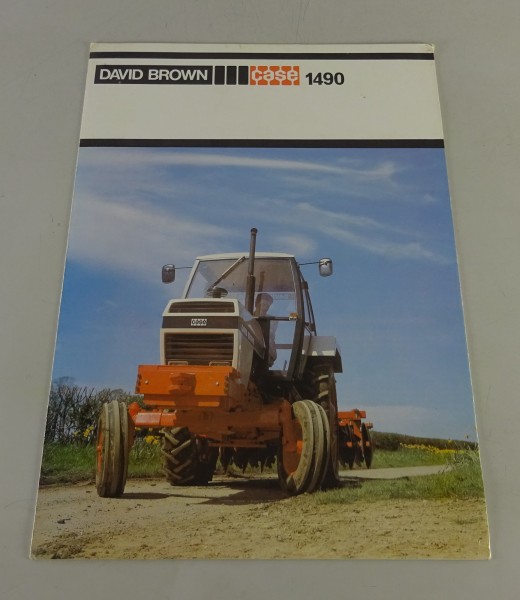 Faltprospekt / Broschüre David Brown Schlepper DB 1490