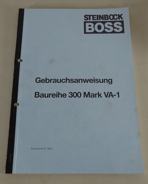 Betriebsanleitung Steinbock Gabelstapler Baureihe 300 Mark VA-1