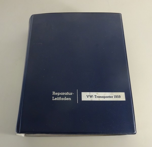 Werkstatthandbuch VW Transporter + Bus + Samba T1 Splitwindow von 1959