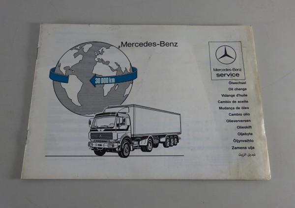 Handbuch Mercedes Benz T1 / T2 / NG 80 / Busse für Ölwechsel Stand 09/1981