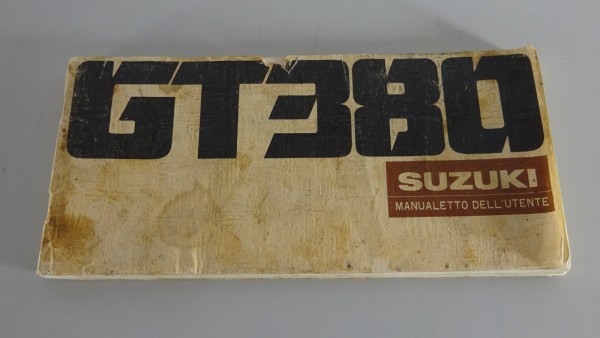 Manualetto dell Útente Suzuki GT 380 in pidie 06/1976 italienisch