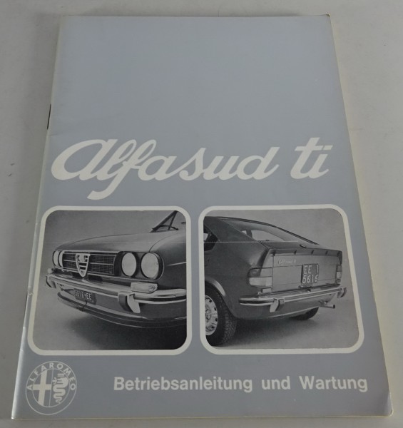 Betriebsanleitung / Handbuch Alfa Romeo Alfasud ti Stand 10/1976