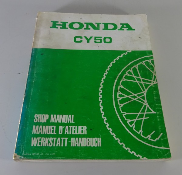 Werkstatthandbuch / Workshop Manual Honda CY 50 Stand 1978