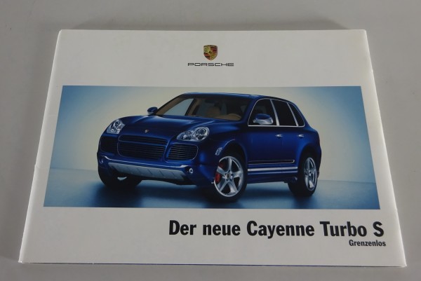 Prospekt / Broschüre Porsche Cayenne Turbo S Typ 9PA Stand 01/2006