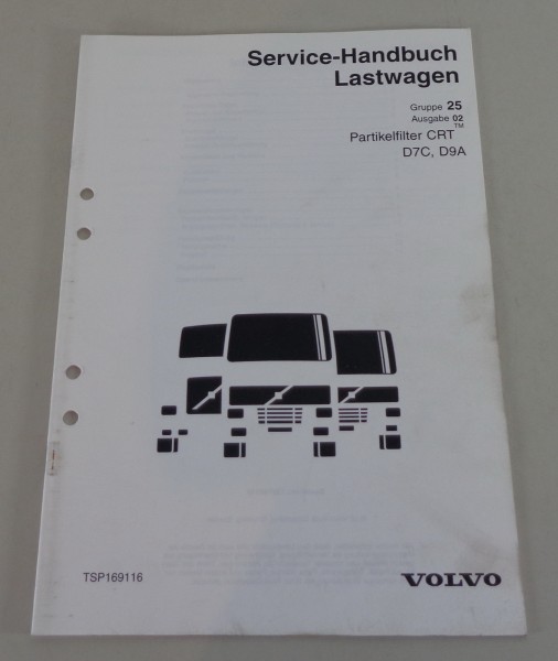 Werkstatthandbuch Volvo LKW Motor D7C / D9A Partikelfilter CRT