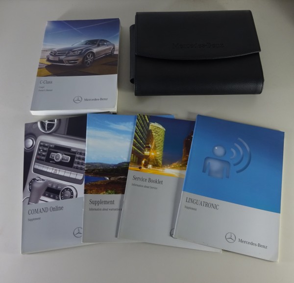 Wallet + Owner's Manual Mercedes C-Class W204 Coupé C 180 - C 350 printed 6/2011