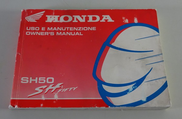 Uso E Manutenzione / Owner´s Manual Honda Roller SH 50 / SH Fifty Stand 1999