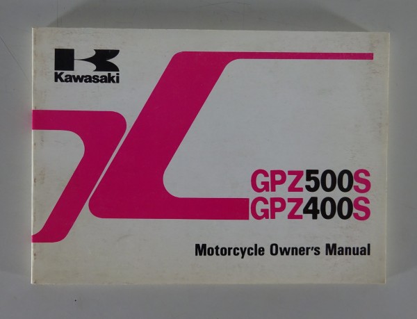 Owner's Manual / Handbook Kawasaki GPZ 500 S / 400 S from 08/1990