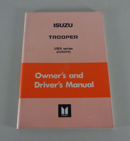 Owner's Manual / Handbook Isuzu Bighorn I / Trooper from 01/1983