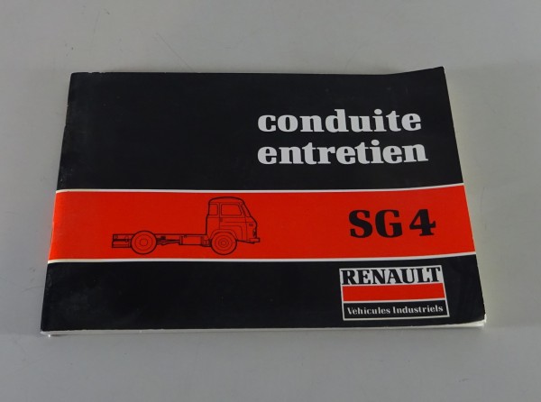 Betriebsanleitung / Handbuch Renault LKW SG 4 Stand 09/1977