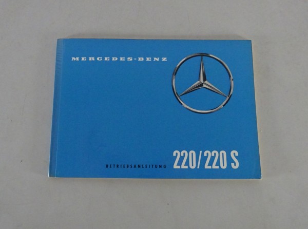 Betriebsanleitung Mercedes Benz 220 b / Sb W111 Heckflosse Stand 1959