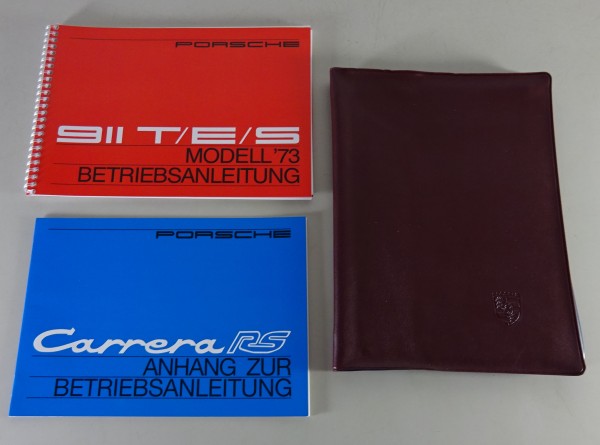Bordmappe + Betriebsanleitung Porsche 911 T / E / S und Carrera RS 2.7 von 1973