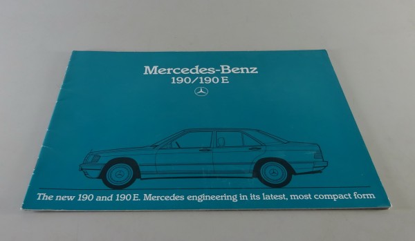 Prospekt / Broschüre Mercedes-Benz W201 190 / 190 E | 90 PS Stand 10/1982