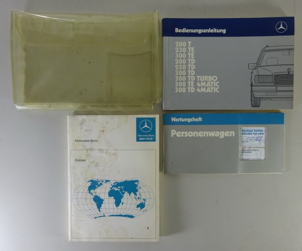 Bordmappe + Betriebsanleitung Mercedes S124 / W124 T-Modell + 4MATIC von 04/1987