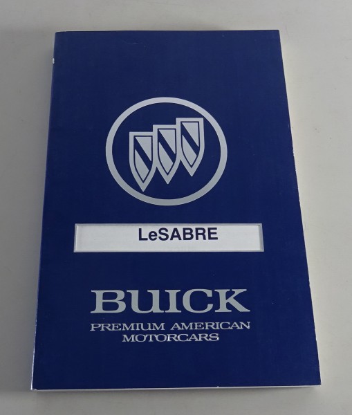 Owner´s Manual / Handbook Buick Le Sabre Stand 1990